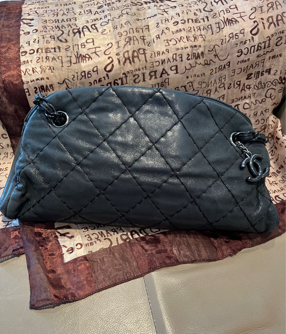 Chanel Dark grey Mademoiselle Bag Luxury Bags Wallets on Carousell