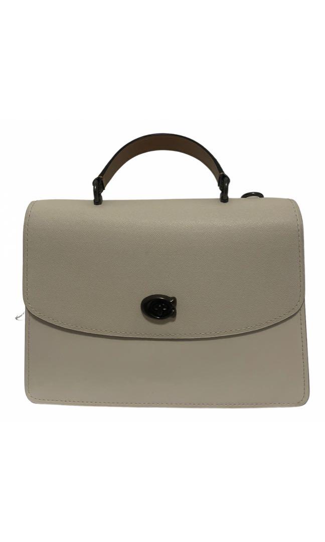 Coach Parker Top Handle 32 in Colourblock with Snakeskin Detail