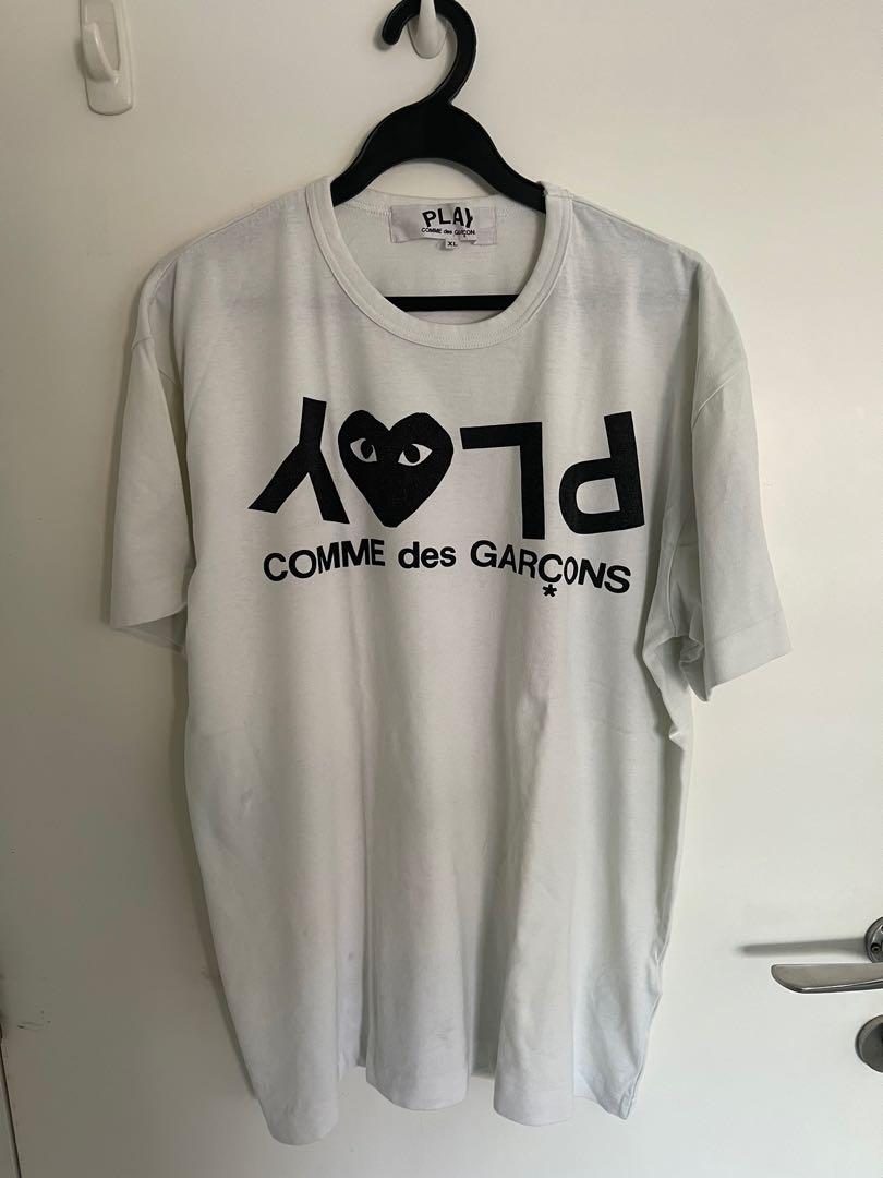 Comme des Garcons White Shirt Tee Men s Fashion Tops Sets