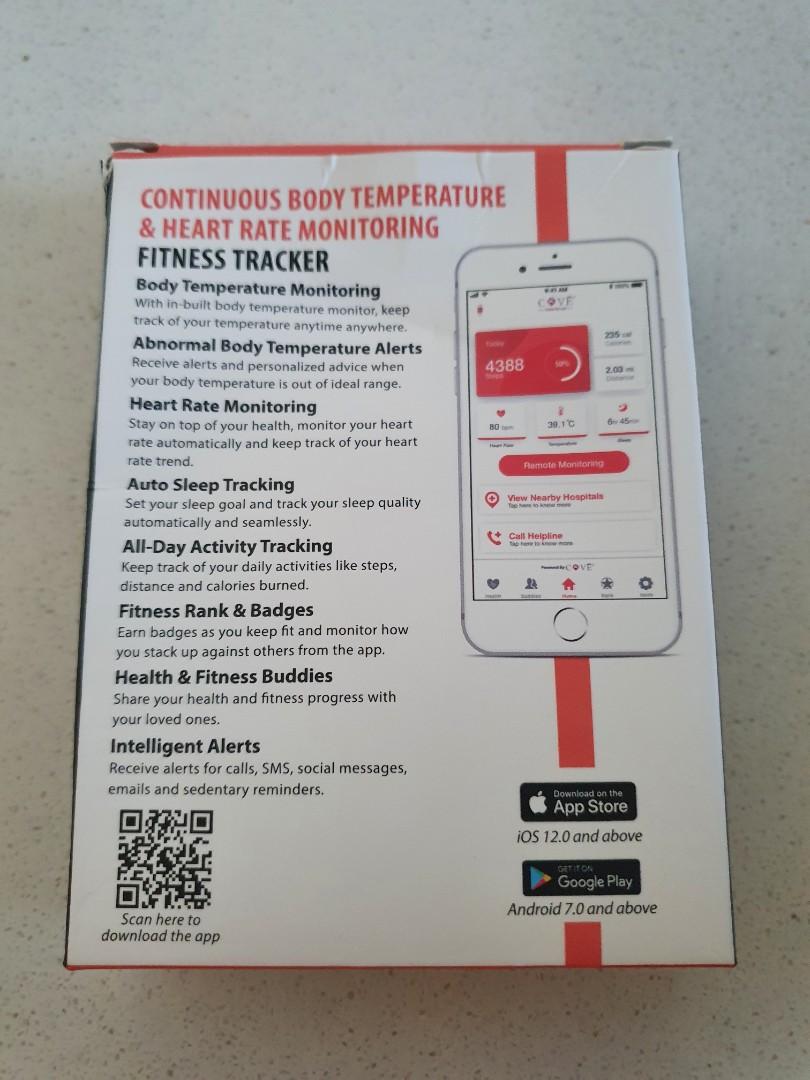 Cove Fitness Tracker, Mobile Phones & Gadgets, Wearables & Smart