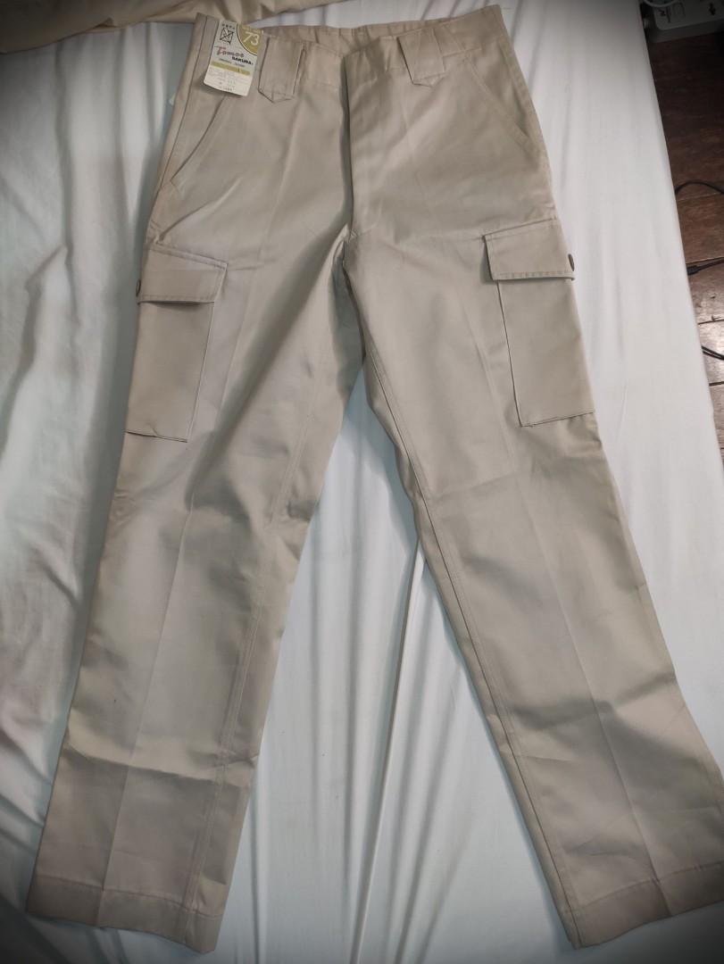 Cream Cargo Pants, Women's Fashion, Bottoms, Other Bottoms on Carousell