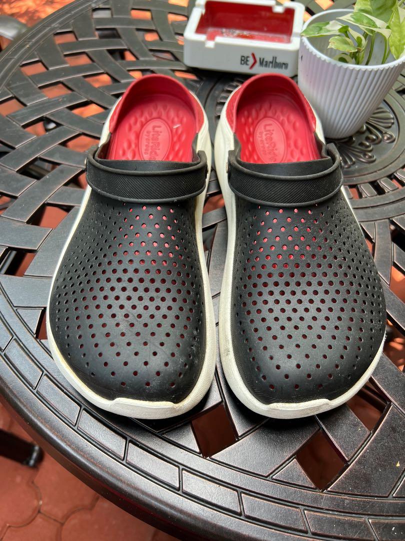 literide black crocs