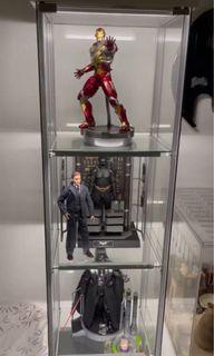 Detolf Glass Display Cabinet with installed lights