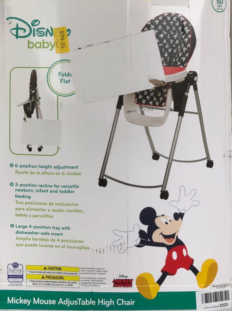 Disney High Chair, Babies & Kids, Baby Nursery & Kids Furniture, Kids' Tables & Chairs on Carousell