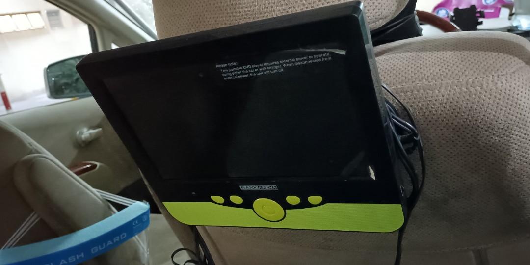 汽車車背dvd Player 子母机共兩部連接搏線 音響器材 音樂播放裝置mp3及cd Player Carousell