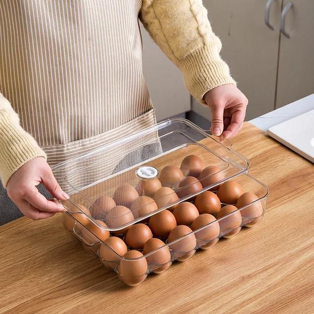 Egg tray (24 eggs) (Category: Dinnerware & Cutlery) located in Manila. Submitted by 15.chelsy (Listing ID 1164886876, Image 3). Description: Egg Storage Container 24 Caps Clear Plastic Egg Holder with Lid 💛 Material：Food storage container made from durable 100% food grade PET material. 💛 Grab yours for only Php 310.00.