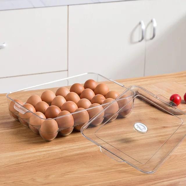 Egg tray (24 eggs) (Category: Dinnerware & Cutlery) located in Manila. Submitted by 15.chelsy (Listing ID 1164886876, Image 2). Description: Egg Storage Container 24 Caps Clear Plastic Egg Holder with Lid 💛 Material：Food storage container made from durable 100% food grade PET material. 💛 Grab yours for only Php 310.00.