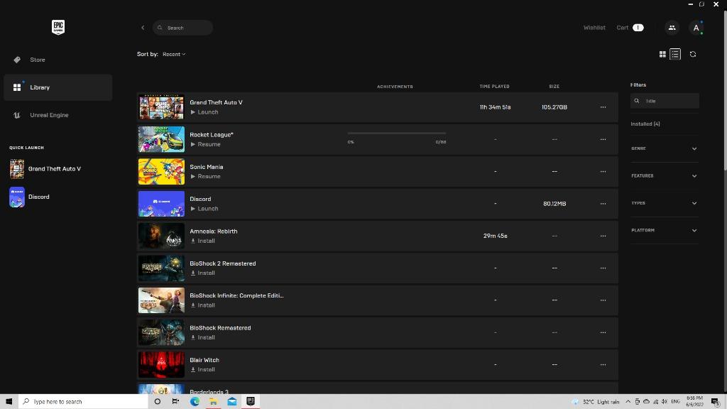 Epic Games Account With 29 Games Video Gaming Video Games Others On Carousell