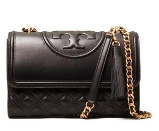 Authentic Tory Burch Fleming Bag in Black