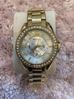Fossil watch- Gold