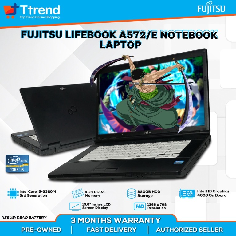 Fujitsu Lifebook A572/E 15.6