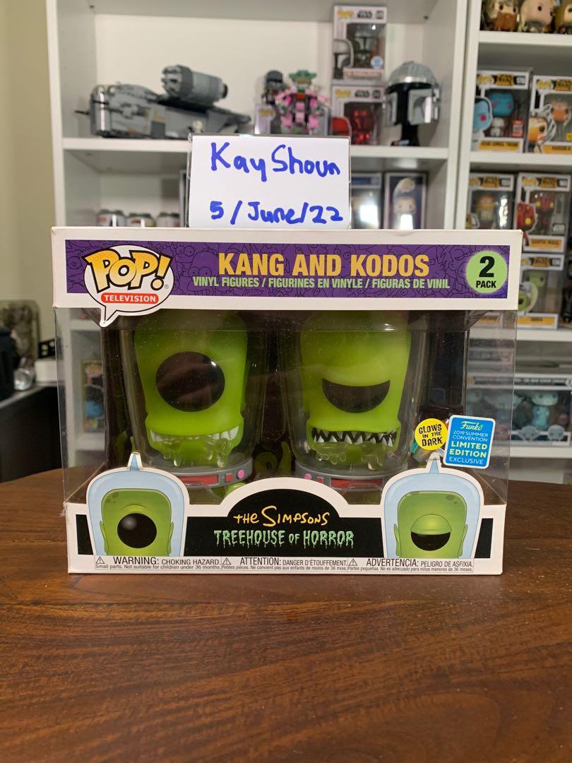 Kang & kodos funko pop deals
