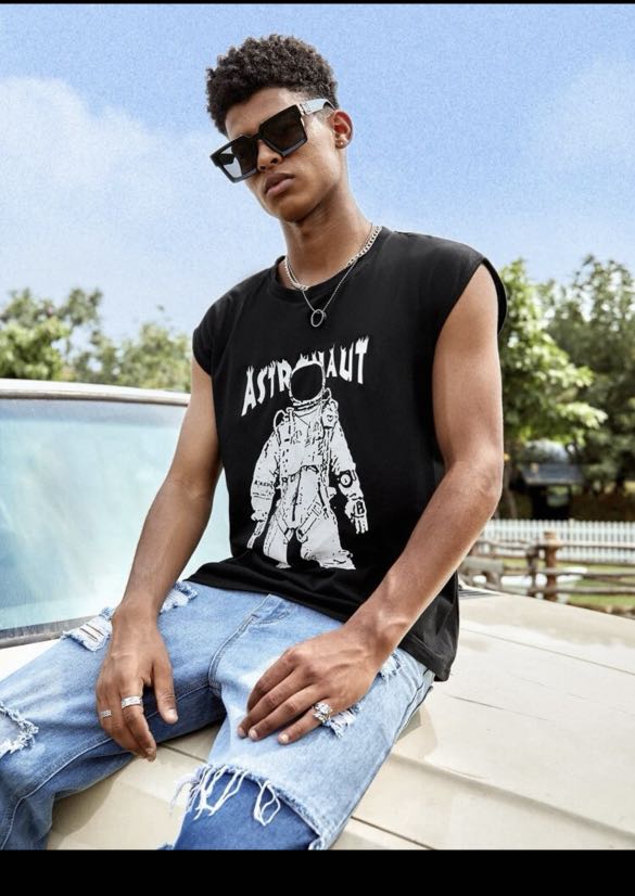 Graphic Sleeveless Shirts
 Graphic sleeveless shirt Men s Fashion Tops & Sets Tshirts & Polo