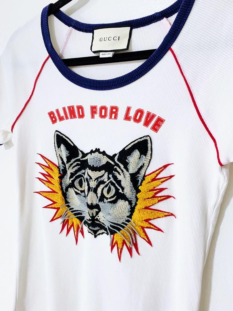 Blind for love gucci t shirt hot sale