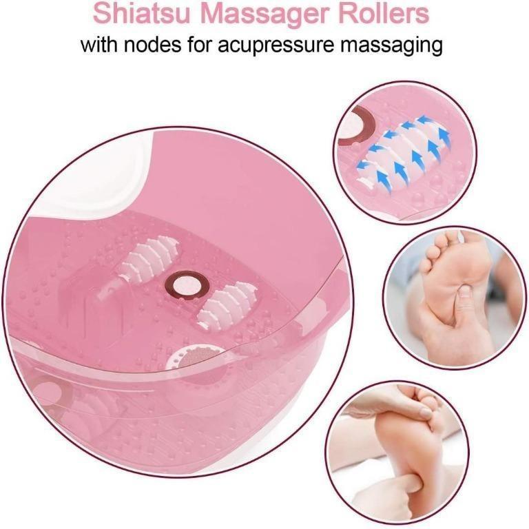 H3853 Foot Spa Misiki Foot Bath Massager with Heat Bubbles Vibration