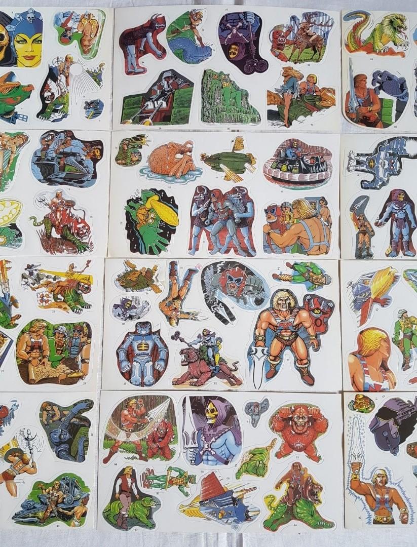 Heeman Sticker He-Man Masters Of The Universe 12 Stickers #1 To #99, Hobbies & Toys ...