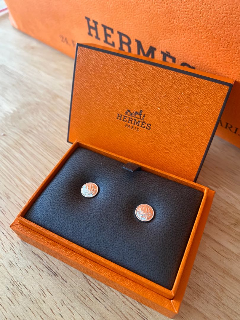 Hermes ex libris earrings deals