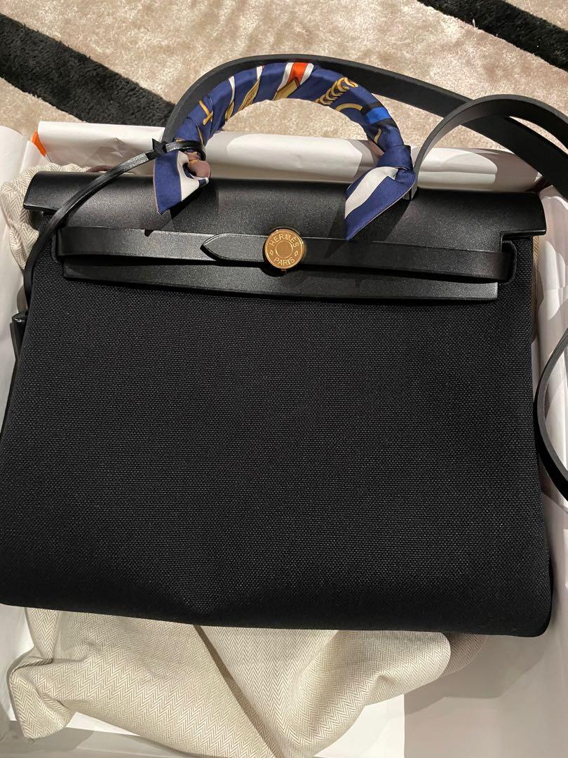 Hermes herbag black outlet