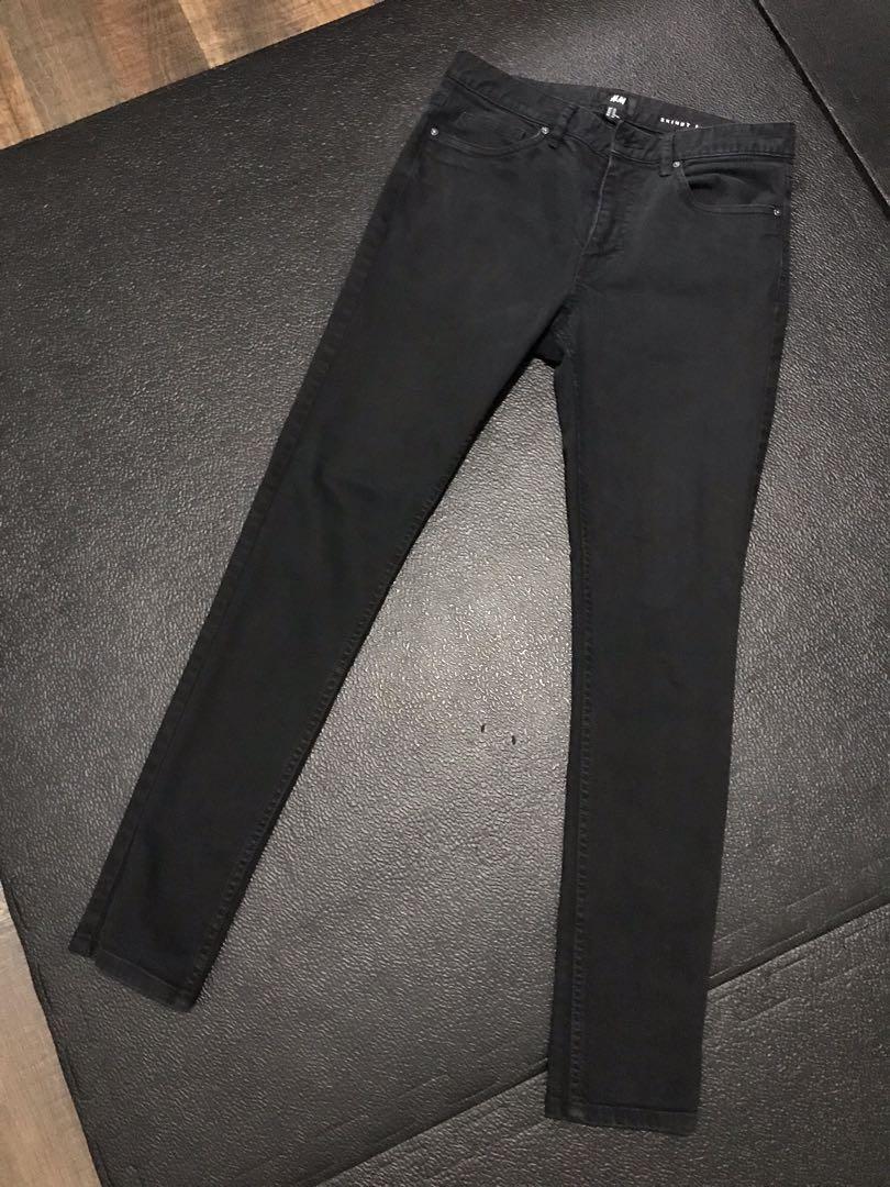 H&m black skinny jeans mens online