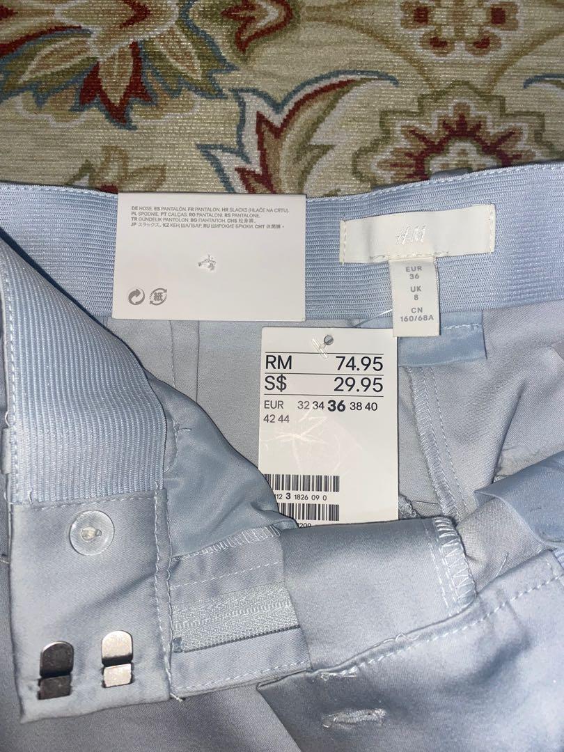 H M Slacks in Light Blue Women s Fashion Bottoms Other Bottoms
