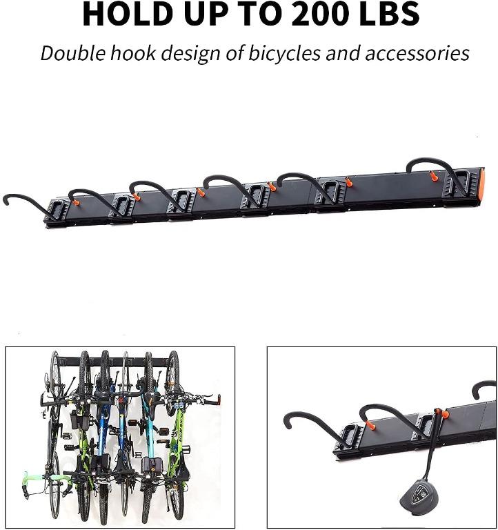 Homeon Wheels Bike Storage Rack,Wall Mount Bike Rack for Garage or