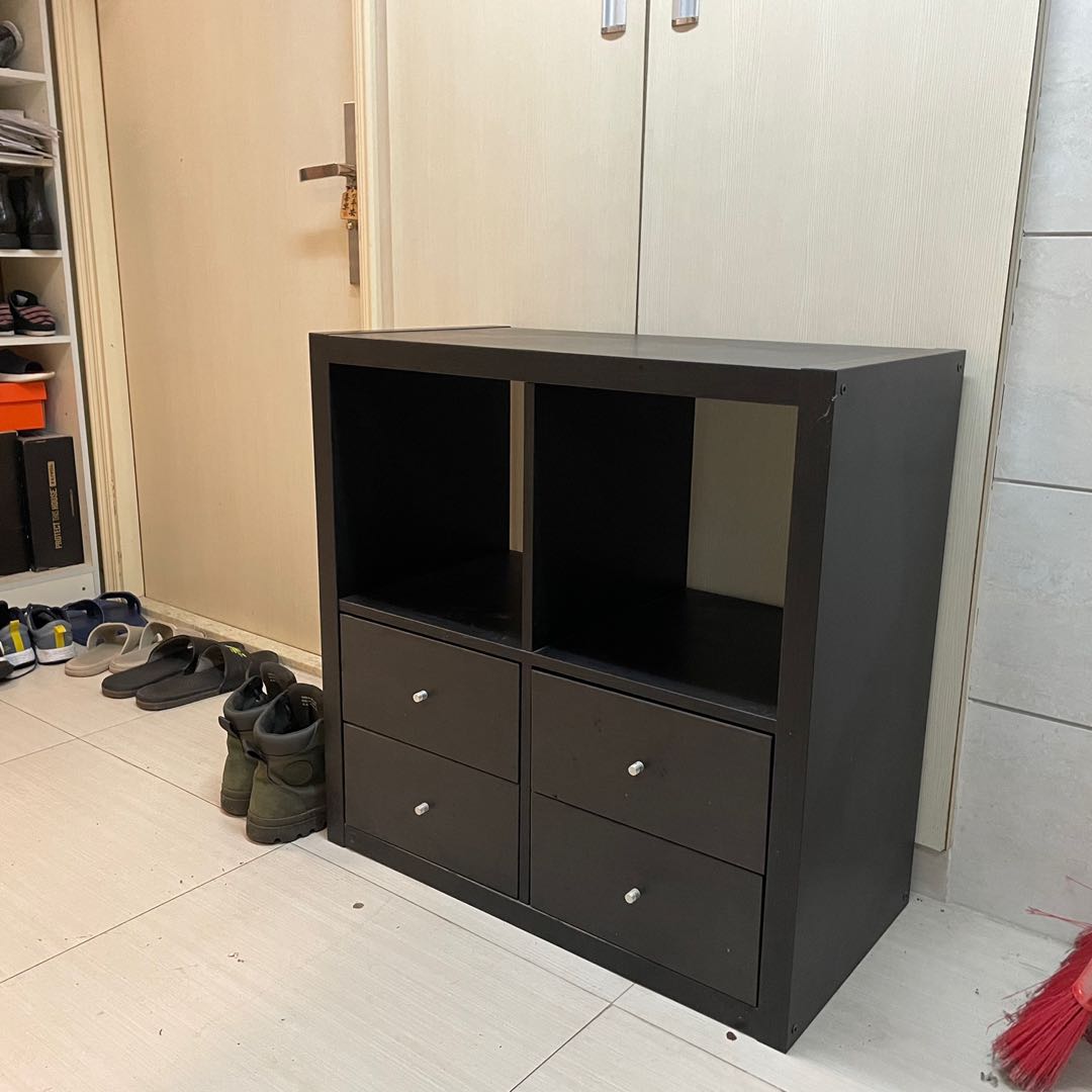 IKEA cubes with 2 drawers, 傢俬＆家居, 傢俬, 書櫃、櫃子及架 Carousell