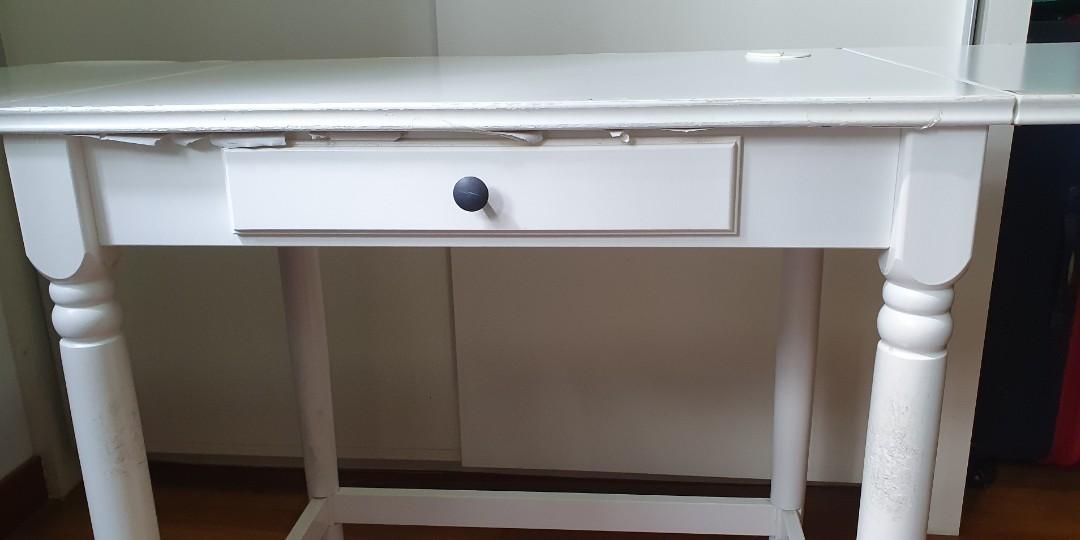 Extendable study table ikea top