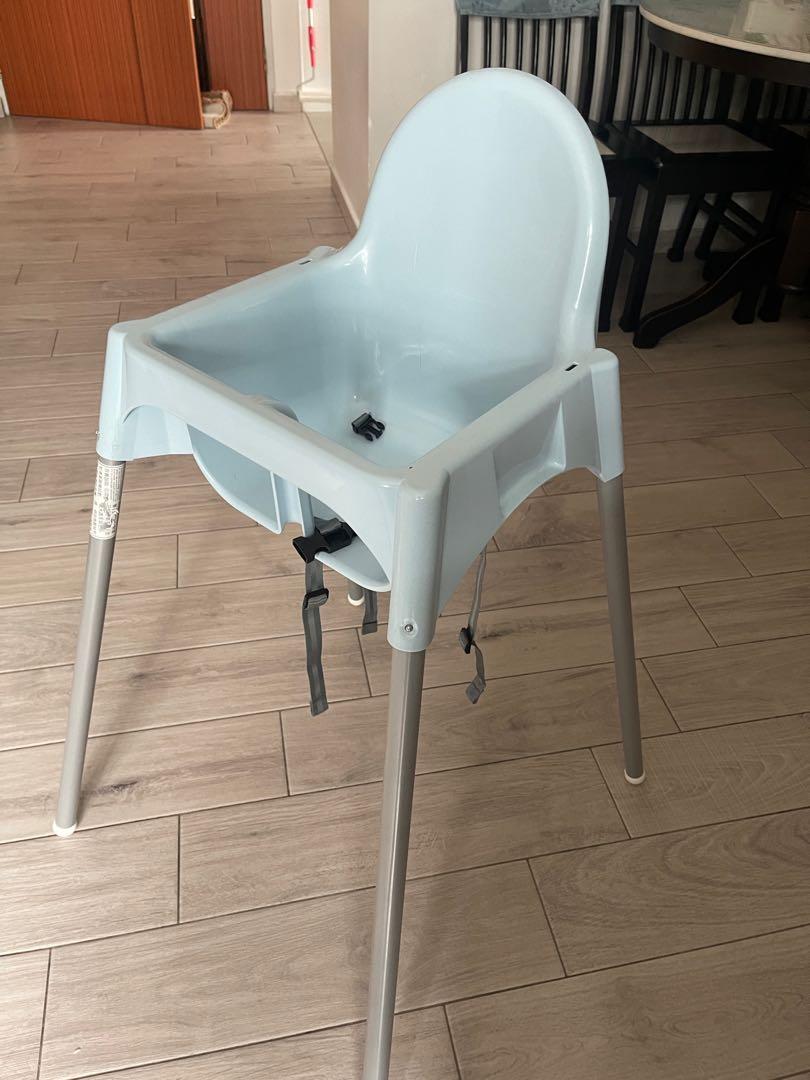 IKEA Highchair without tray, light blue, Babies & Kids, Nursing