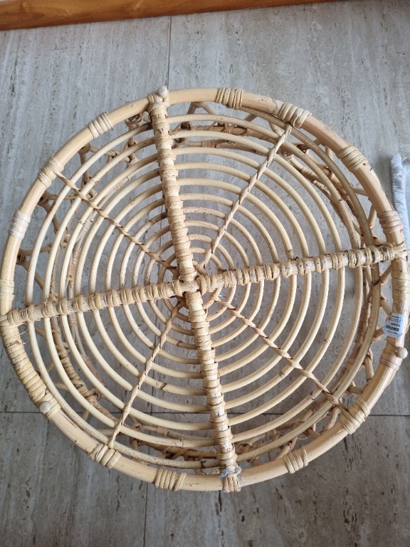 Ikea rattan basket, Furniture & Home Living, Home Improvement