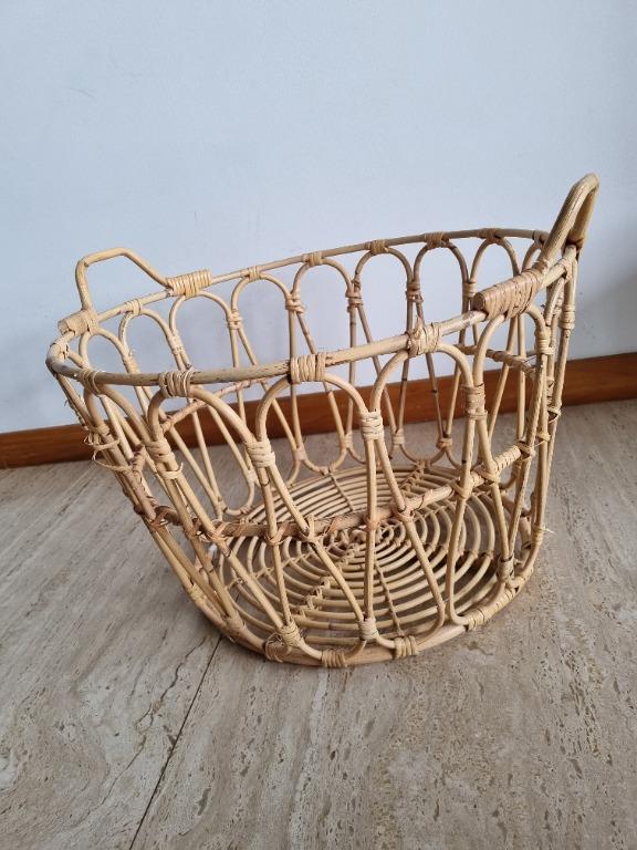 Ikea rattan basket, Furniture & Home Living, Home Improvement