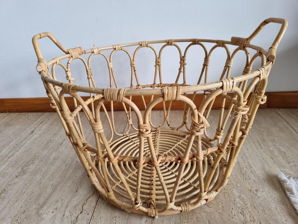 Ikea rattan basket, Furniture & Home Living, Home Improvement