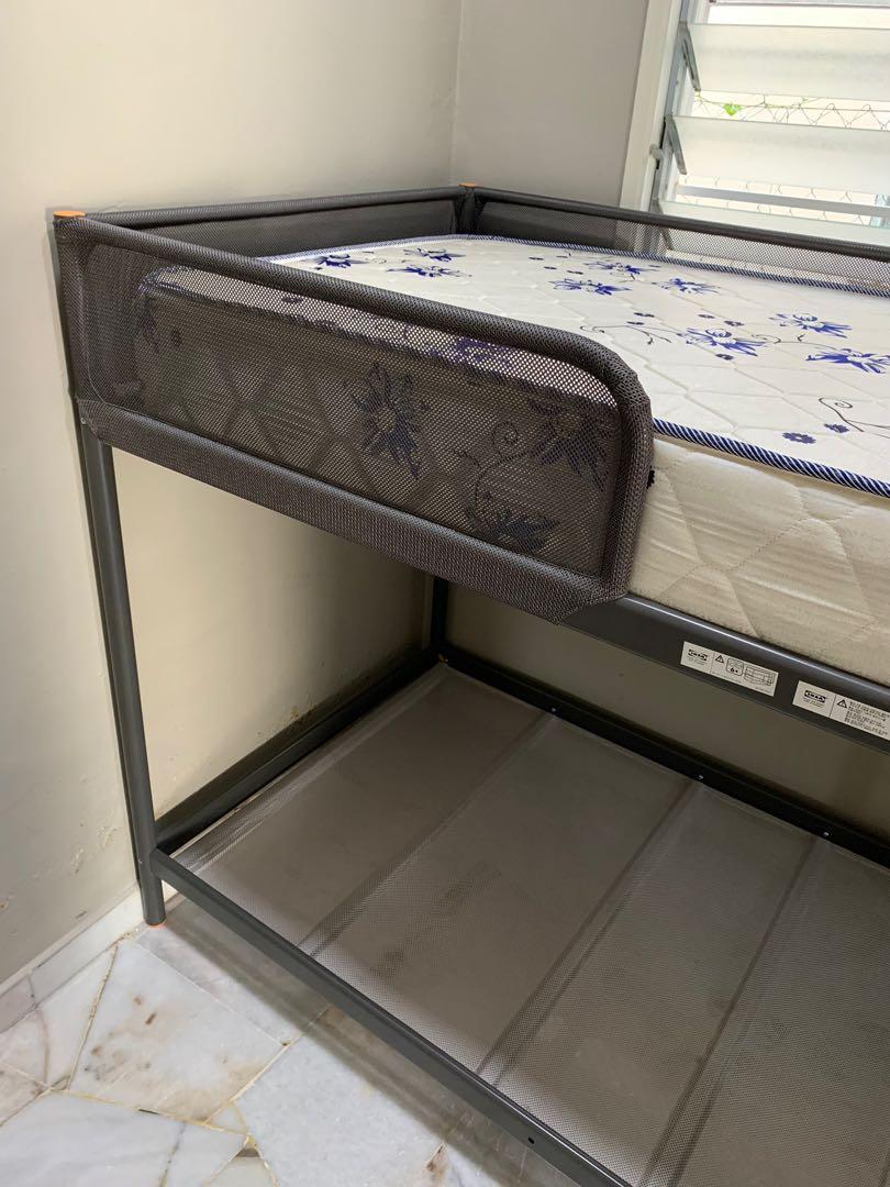 IKEA TUFFING Bunk Bed Frame + 8 inch Mattres / Katil Dua Tingkat