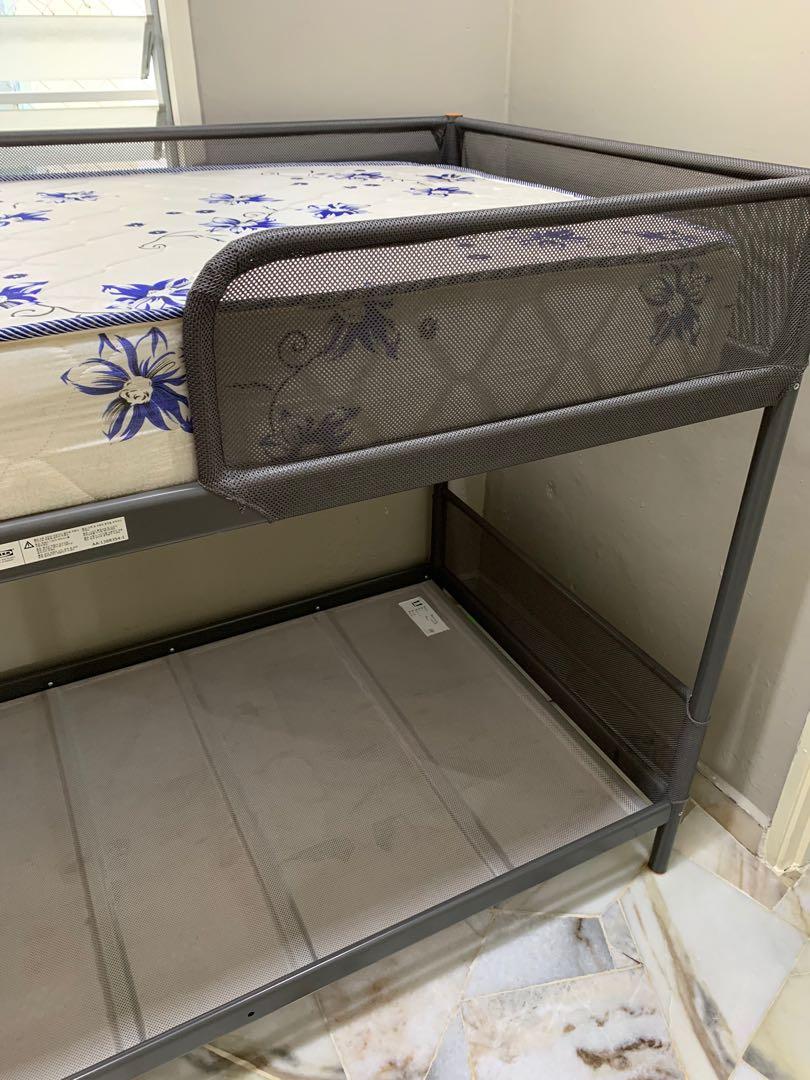 IKEA TUFFING Bunk Bed Frame + 8 inch Mattres / Katil Dua Tingkat
