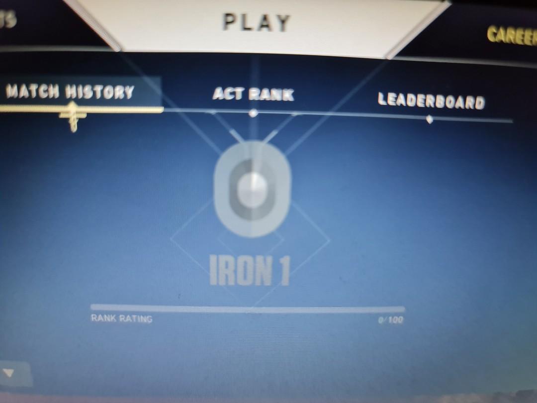 Iron 1 valorant account, Video Gaming, Video Games, Others on Carousell
