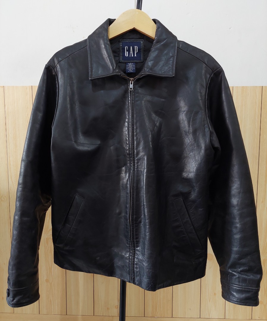 Gap leather jacket rn 54023 deals