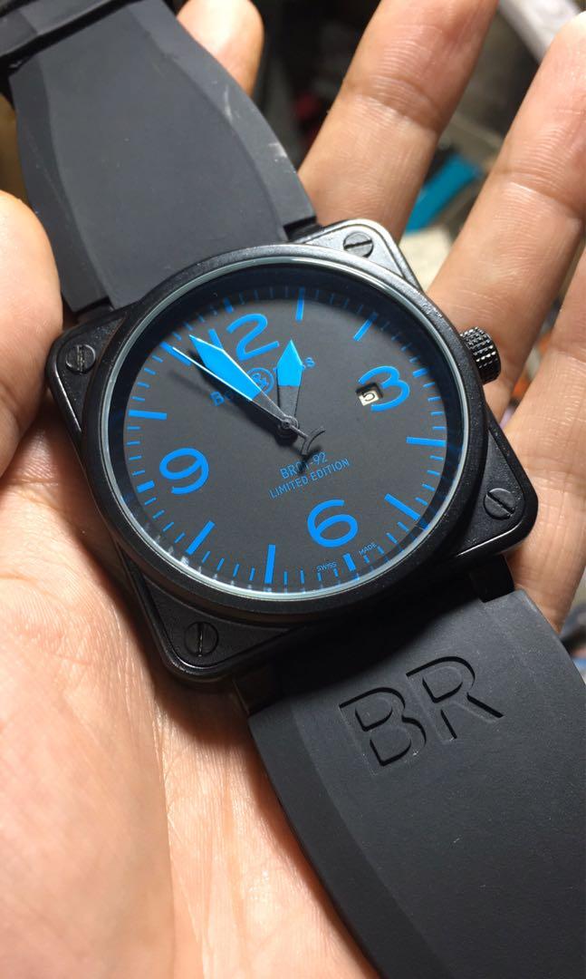 Jam tangan bell \u0026 ross automatic dark 
