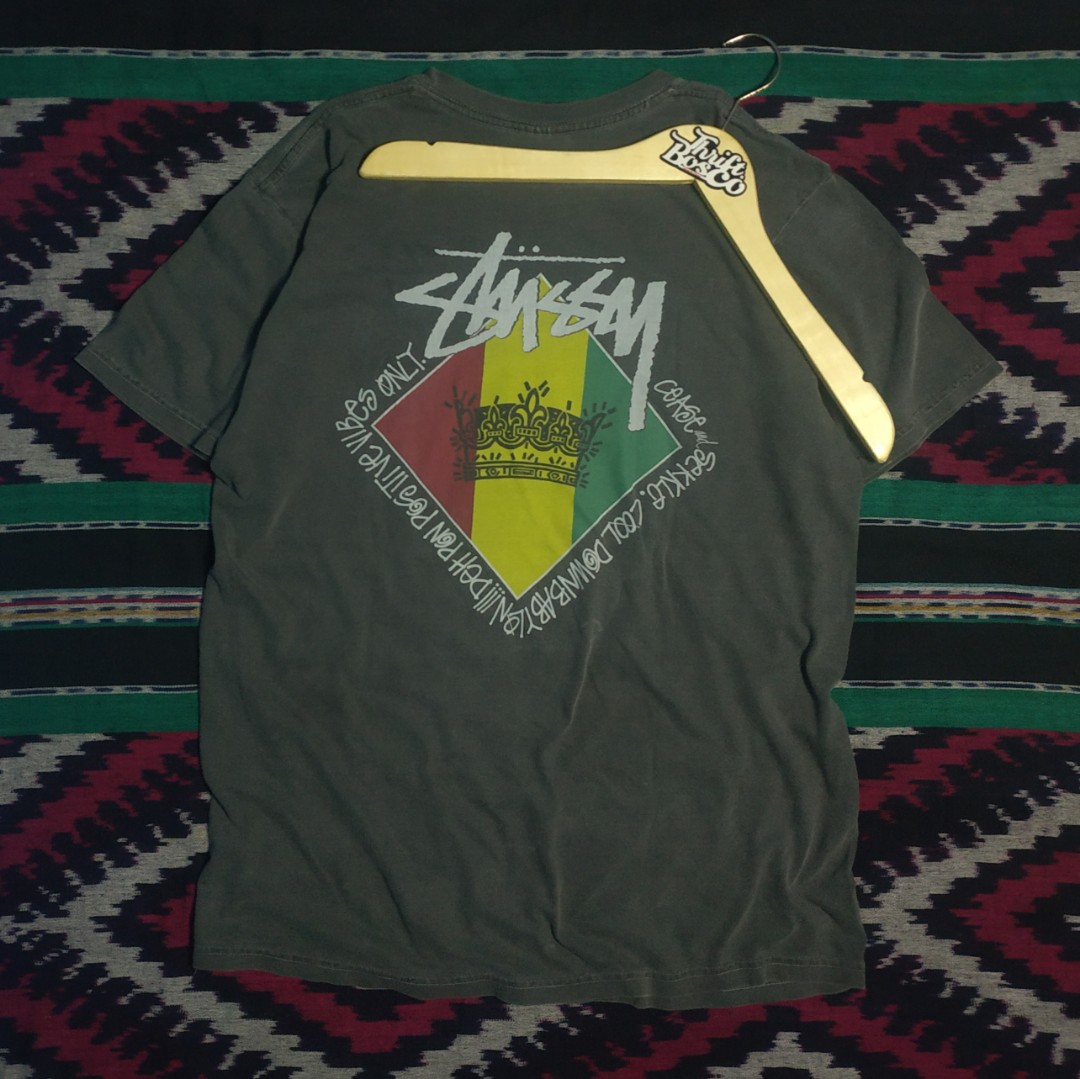 Kaos Stussy Reggae Diamond Pigment Dyed 