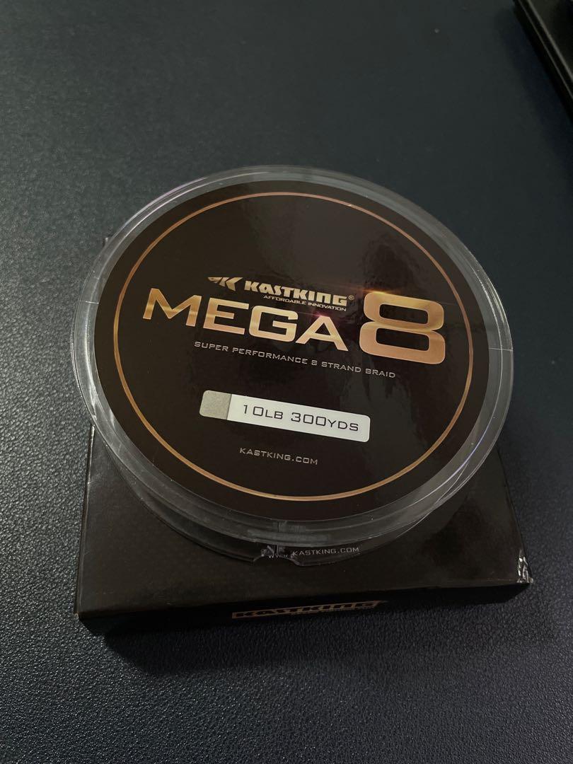 Kastking Mega 8x 10lb Braided Line 300 Yards (fishing Daiwa bone reel ...