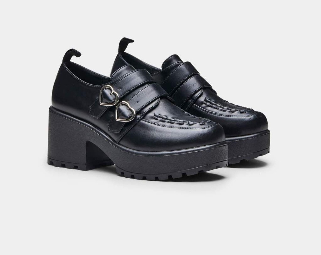 Iago metal heart oxford platform shoes Clearance