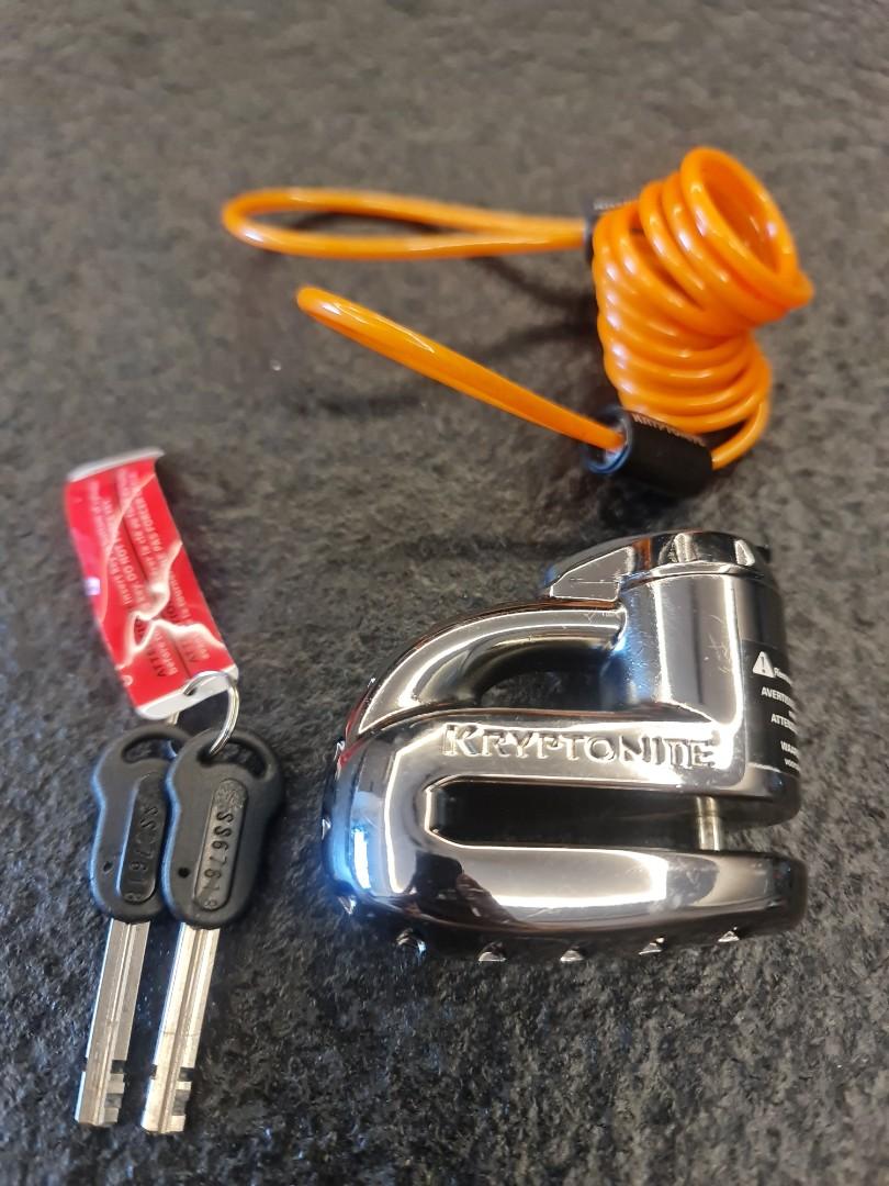 Kryptonite Disc Brake Lock, Motorcycles, Motorcycle Accessories on