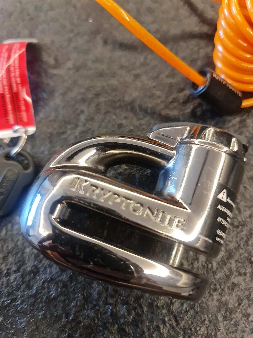 Kryptonite Disc Brake Lock, Motorcycles, Motorcycle Accessories on