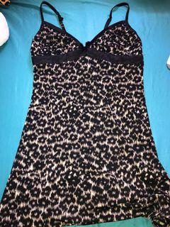 Leopard lingerie dress