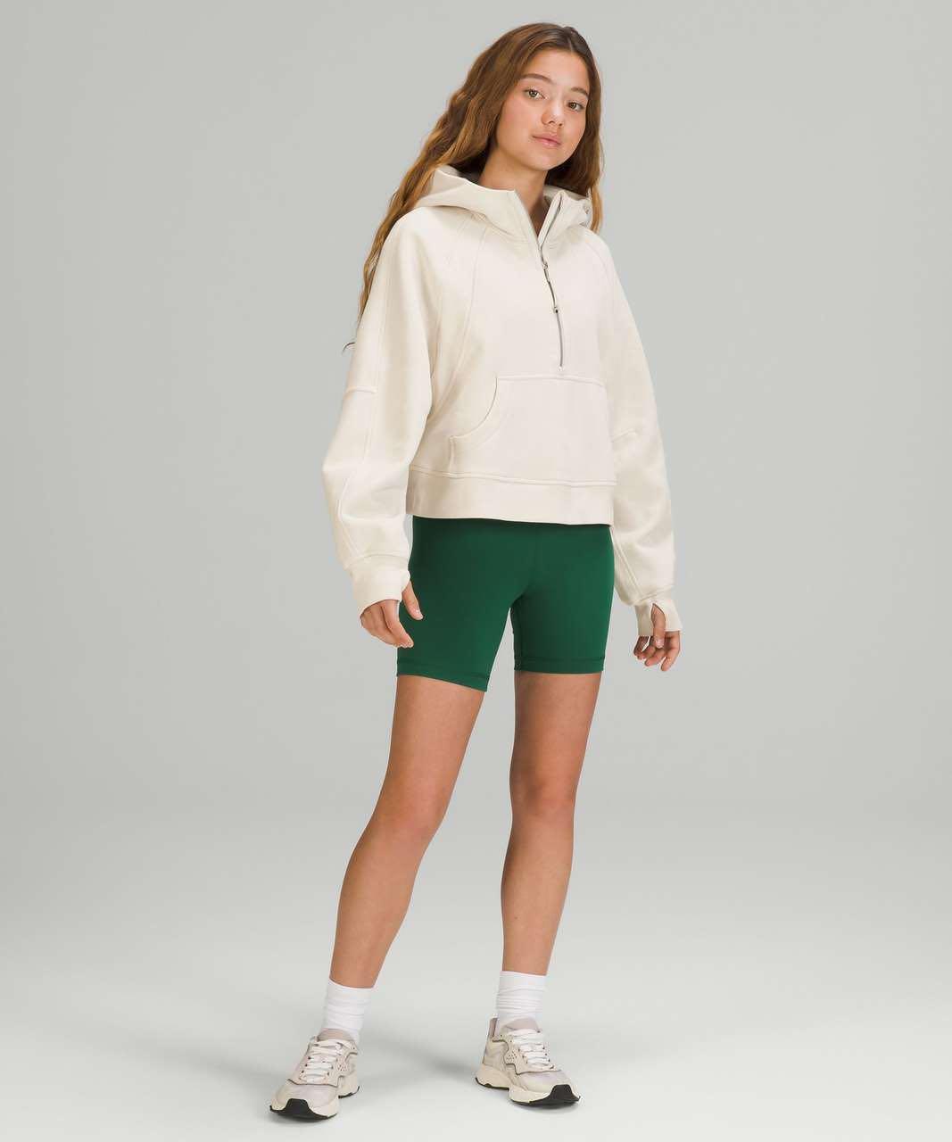 Lululemon Scuba Oversized 1/2 zip hoodie in White Opal, Women's Fashion,  Activewear on Carousell