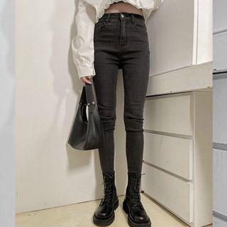 全新LULUS基本款合身牛仔長褲XL