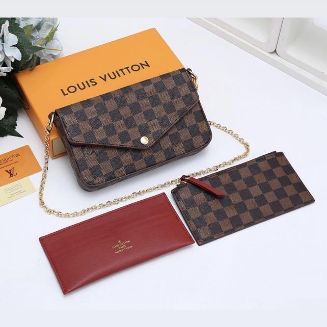 LV fold me with box & dustbag, Luxury, Bags & Wallets on Carousell