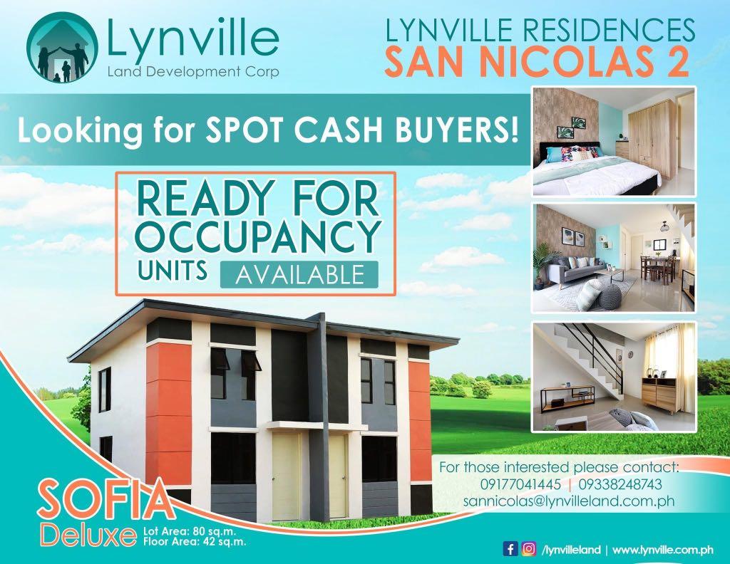 Lynville Residences in Cabuyao, Sta. Cruz and Palo Alto Calamba Laguna