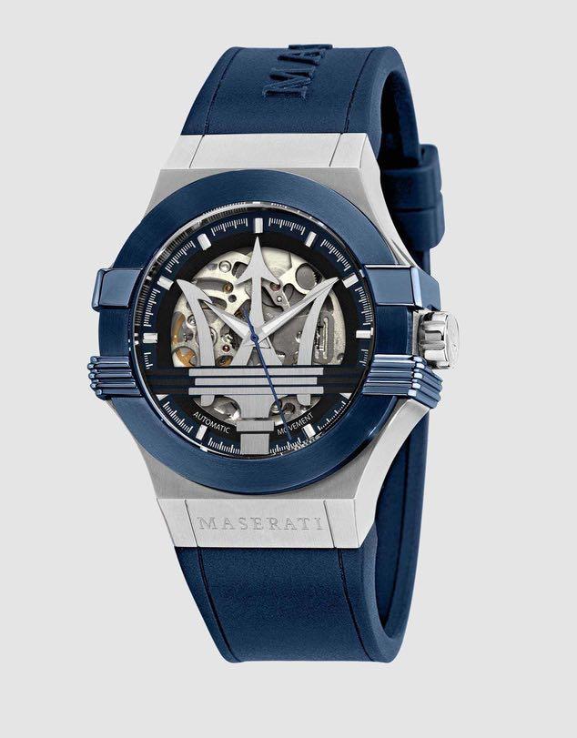 Maserati Watch Blue Rubber