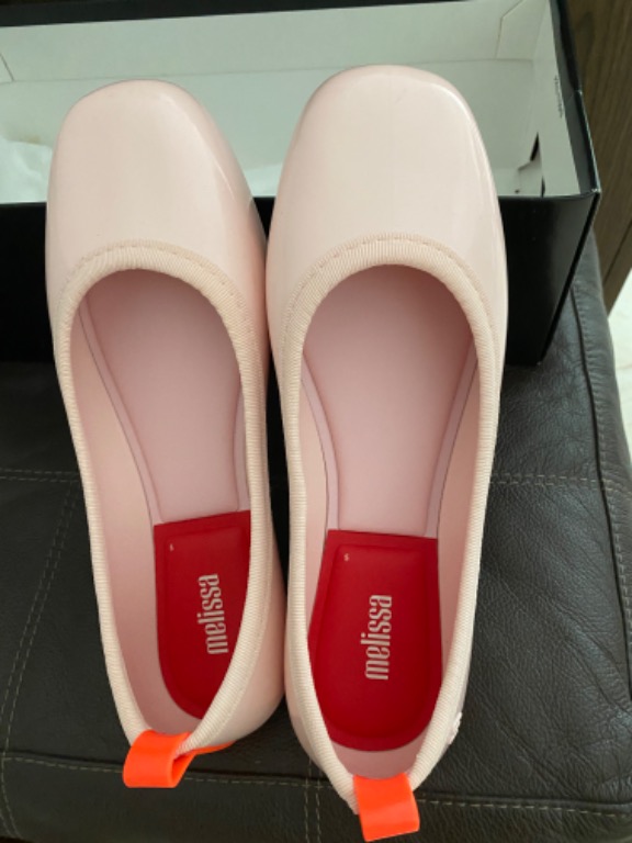 Melissa Lance Ballerina Flats in Soft Pink