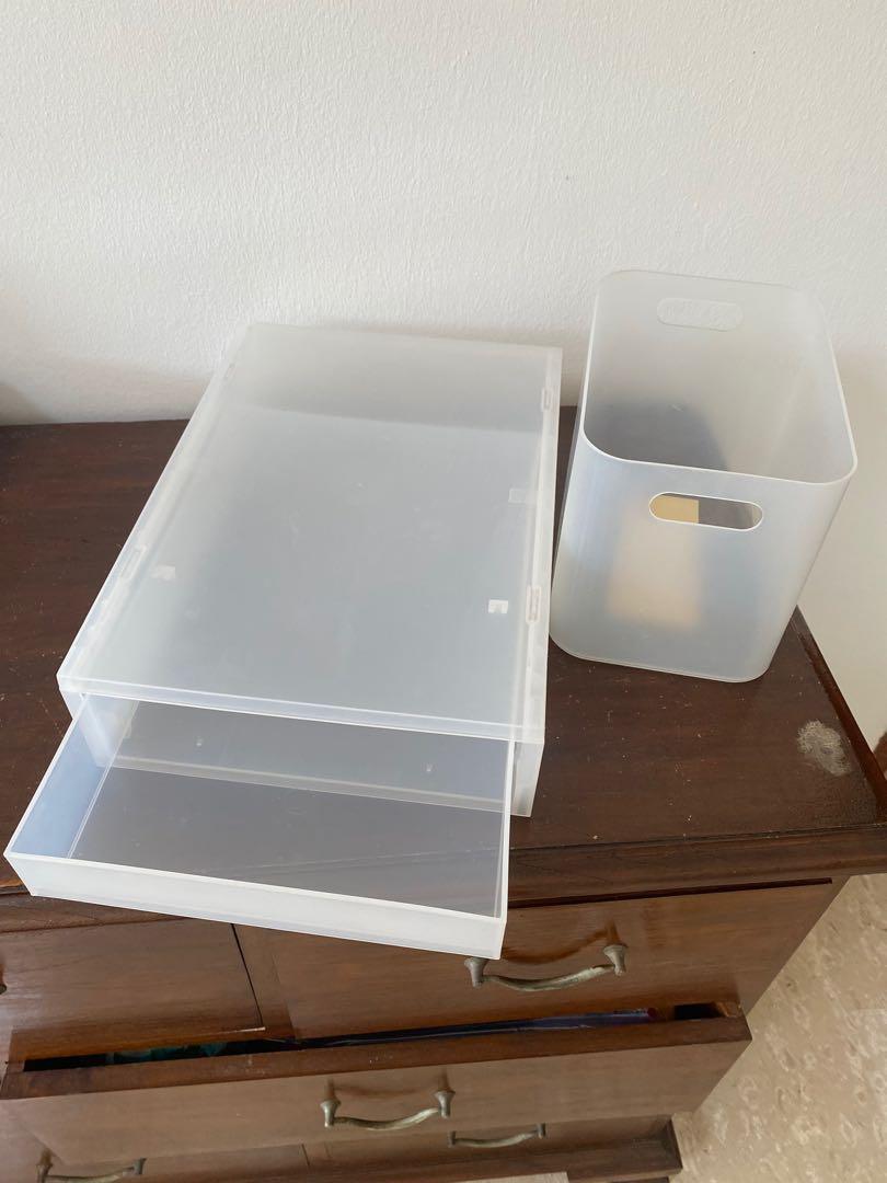 Muji organizer boxes, Furniture & Home Living, Home Improvement