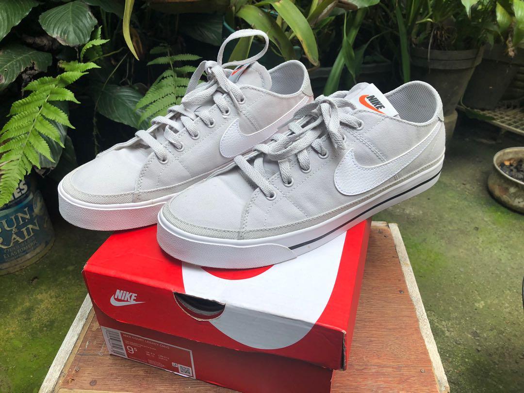 nike court legacy canvas grey